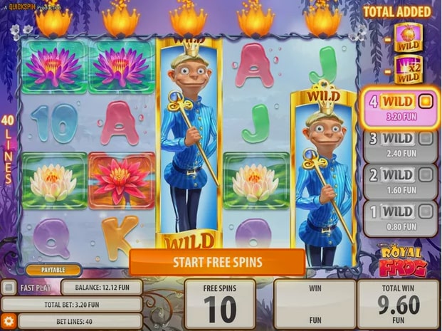 Дизайн игрового автомата Royal Frog.